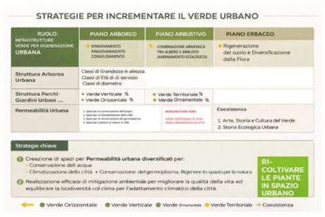 LA MODELLAZIONE DEL SISTEMA VERDE URBANO, CRITERI TECNICI PER LA PROGETTAZIONE DELLE INFRASTRUTTURE VERDI